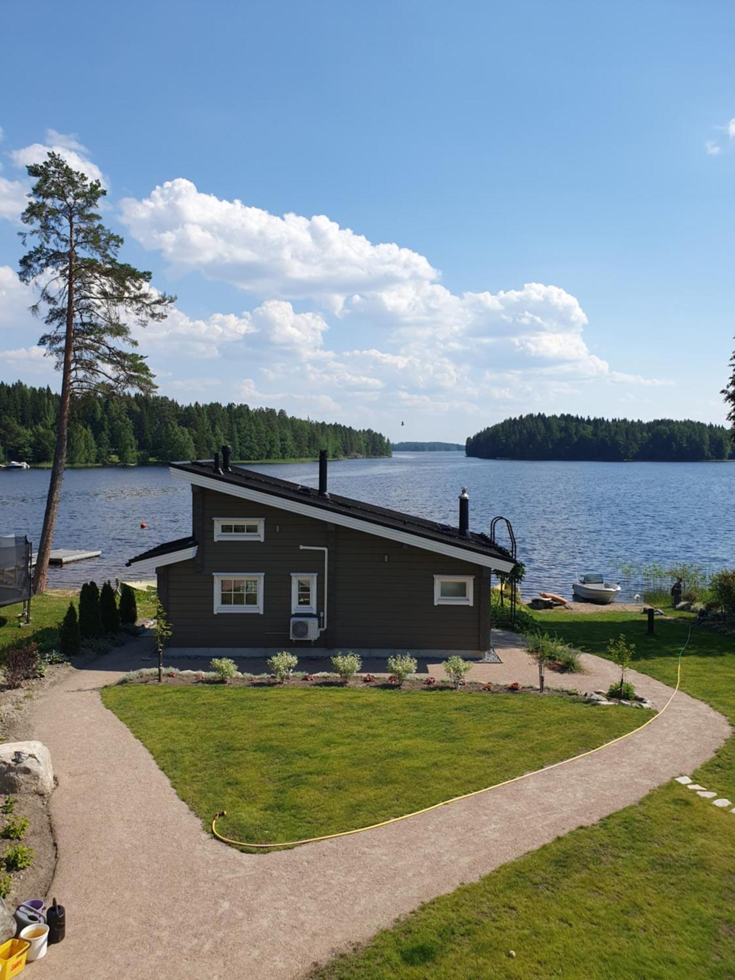 Stunning Log Cabin 45M2 On The Shore Of Kallavesi. 库奥皮奥 外观 照片