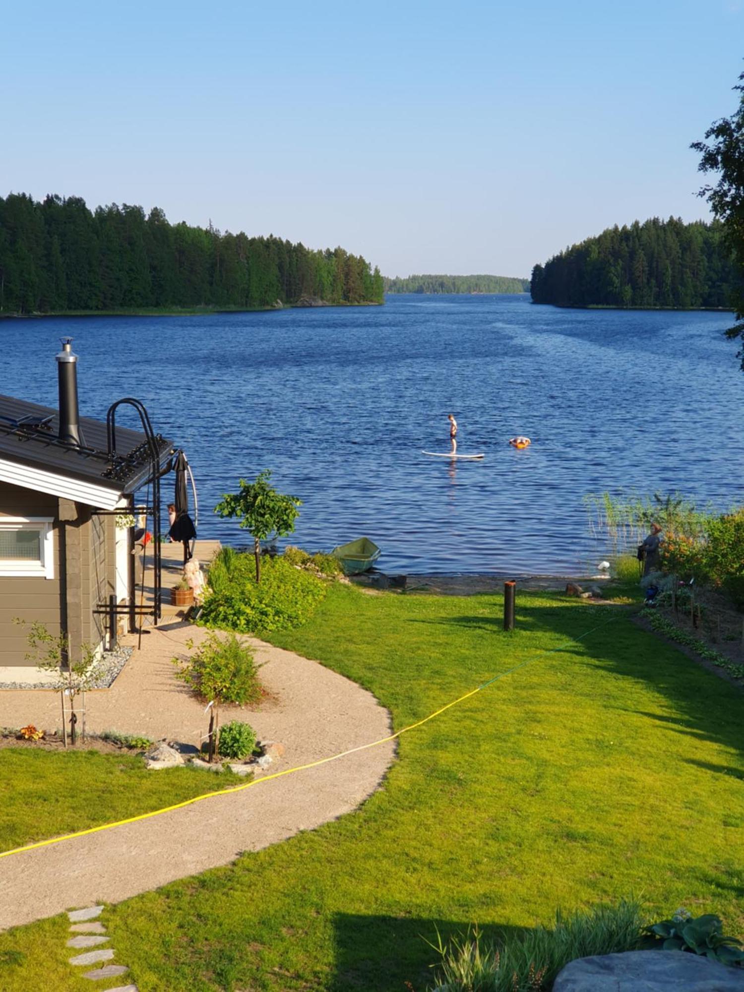 Stunning Log Cabin 45M2 On The Shore Of Kallavesi. 库奥皮奥 外观 照片